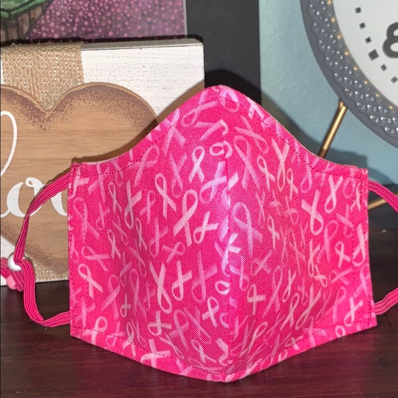 Breast Cancer Awareness Print Mask - Picture 3 of 4